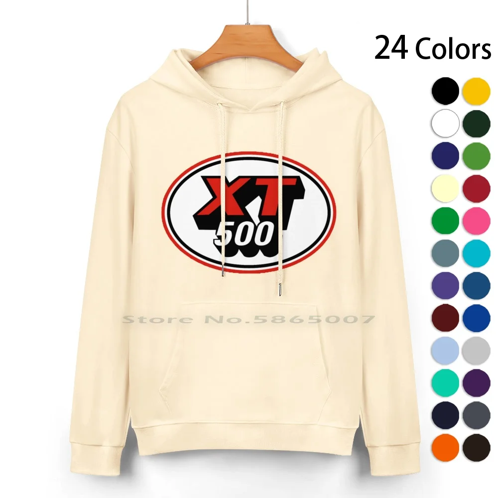 

Xt500 Logo Round Pure Cotton Hoodie Sweater 24 Colors Motorcycle Motorbike Born To Die Fun Cafe Racer Chopper Cruising Cruise