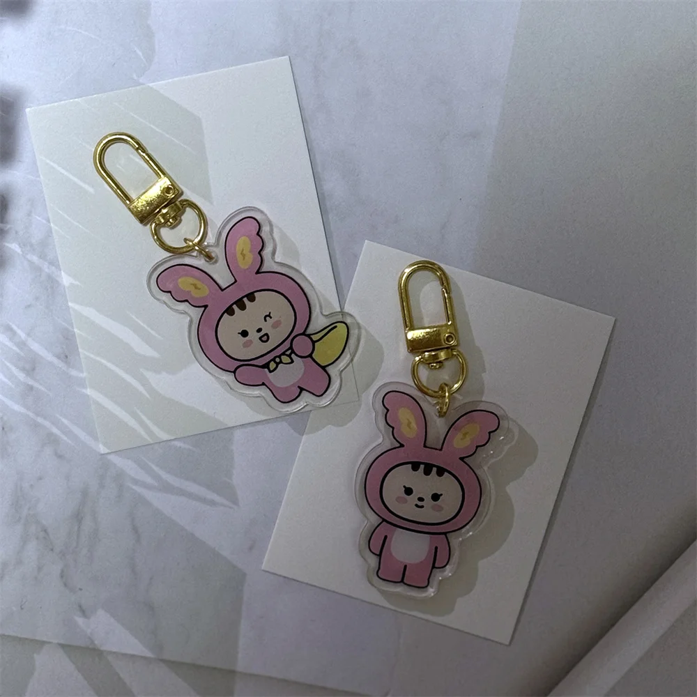 2pcs Kpop Miniteen Keychain Cute Idol Keyring JEONGHAN JOSHUA JUN HOSHI VERNON DINO WONWOO WOOZI Acrylic Pendant Bag Accessories