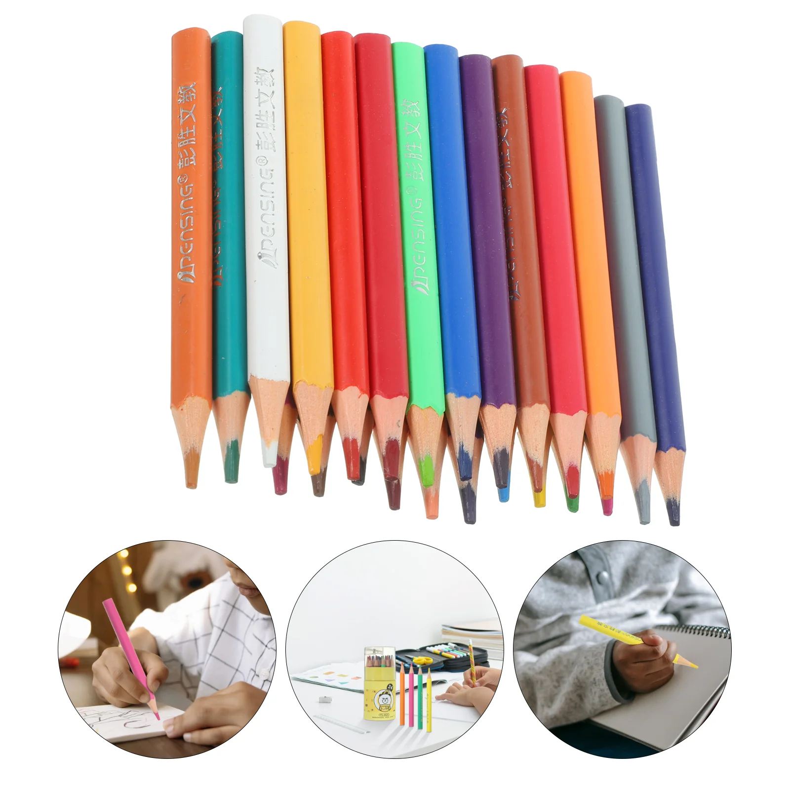 

1 Box of Adorable Paint Pencils Bulk Student Themed Students Pencils Painting Colored Pencils Set(24Pcs)