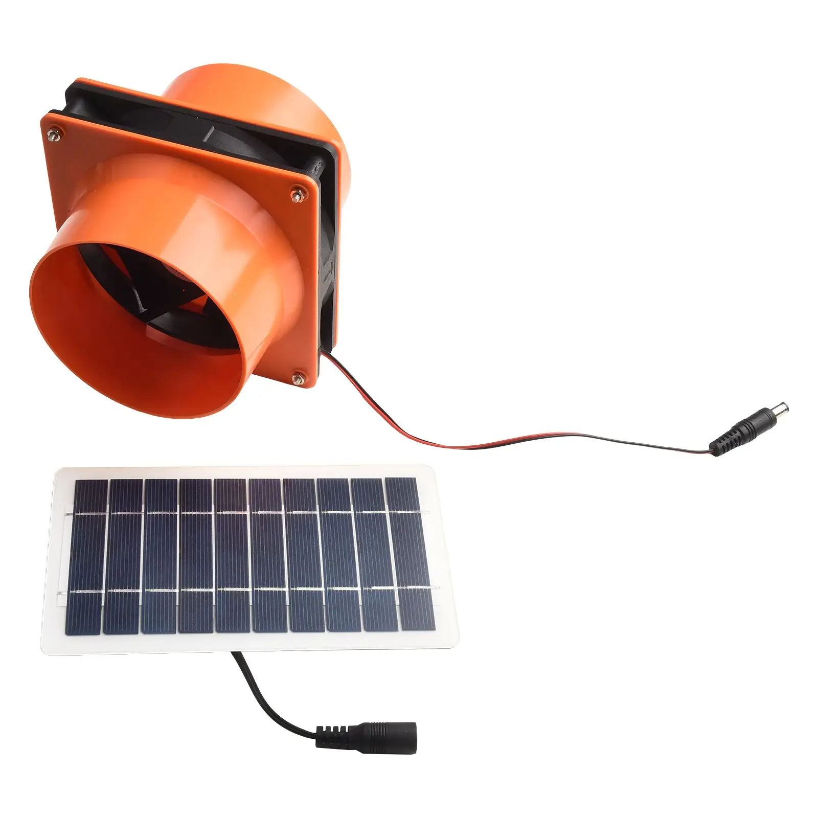 4-inch for exhaust Fan 12V Solar Power Fan ABS Material Free Solar Energy Daylight Operation Carbon Footprint Reduction