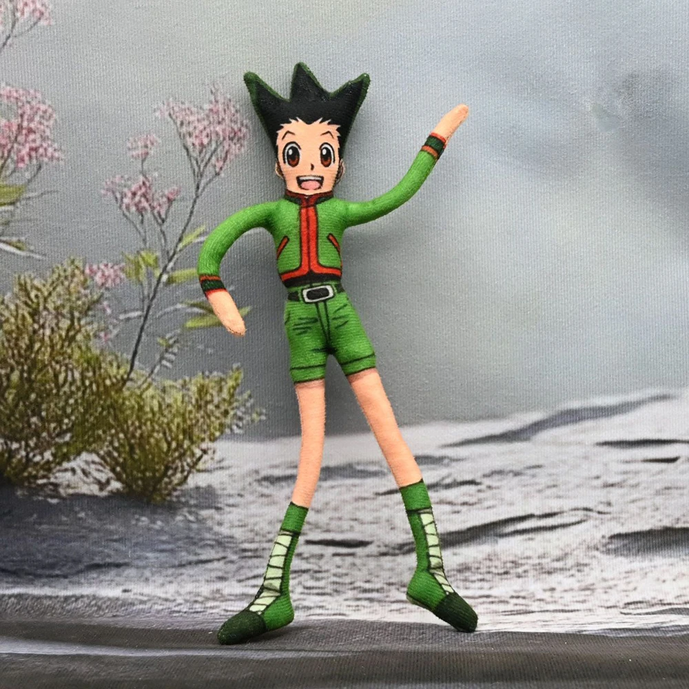 Anime HUNTER Killua Zoldyck Cosplat muñeco de peluche de algodón mascota delgada forma giratoria habitación modelo abstracto decoración regalo