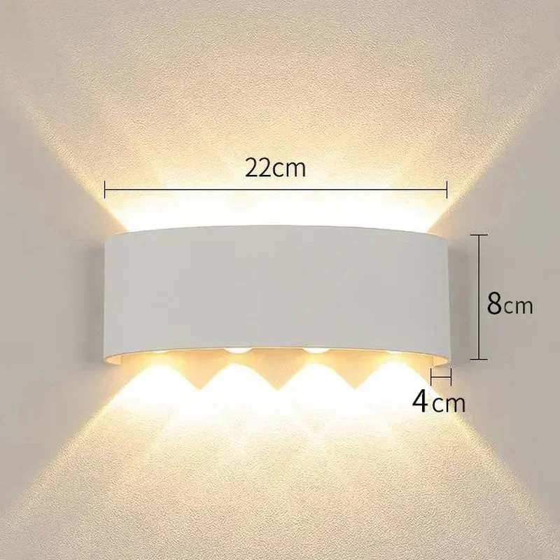 

4W 6W 8W LED Wall Lamp Outdoor Garden Lighting Decoration Salon Indoor Bedroom Living Room Stairs Wall Light Bedside Home Decor