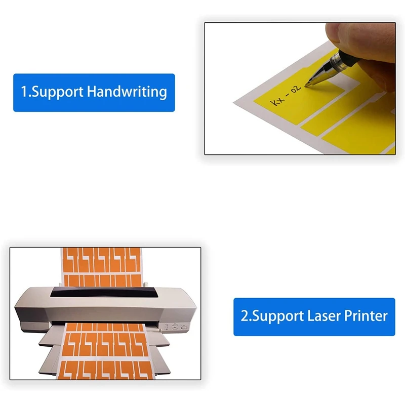 900Pcs Cable Label Sticker impermeabile Network Wire Cable Tie Marker Marking Organizer Tag Management Tool etichetta adesiva