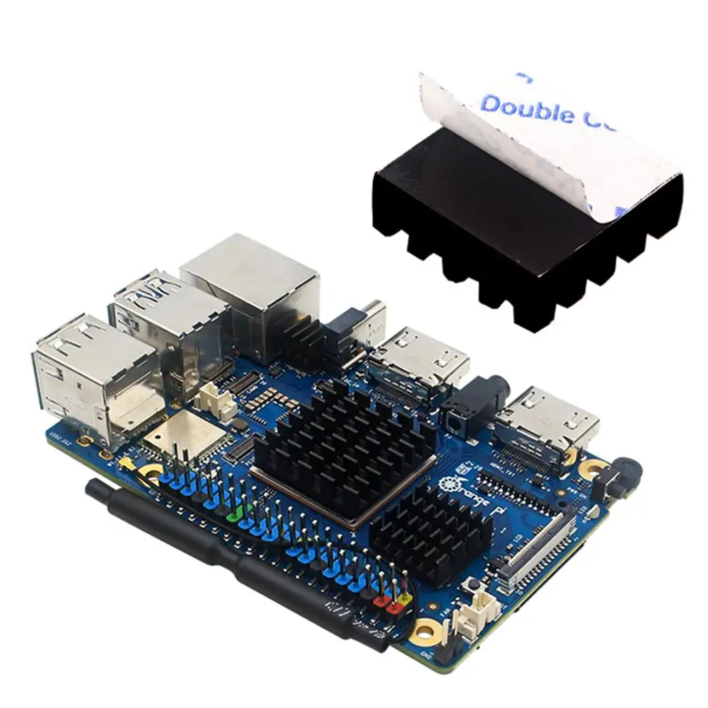 ل Pi 5 ماكس الألومنيوم معدن بالوعة الحرارة تطوير تبديد الحرارة لوحة الحرارة التوصيل السلبي وحدة المعالجة المركزية التبريد G3Z7