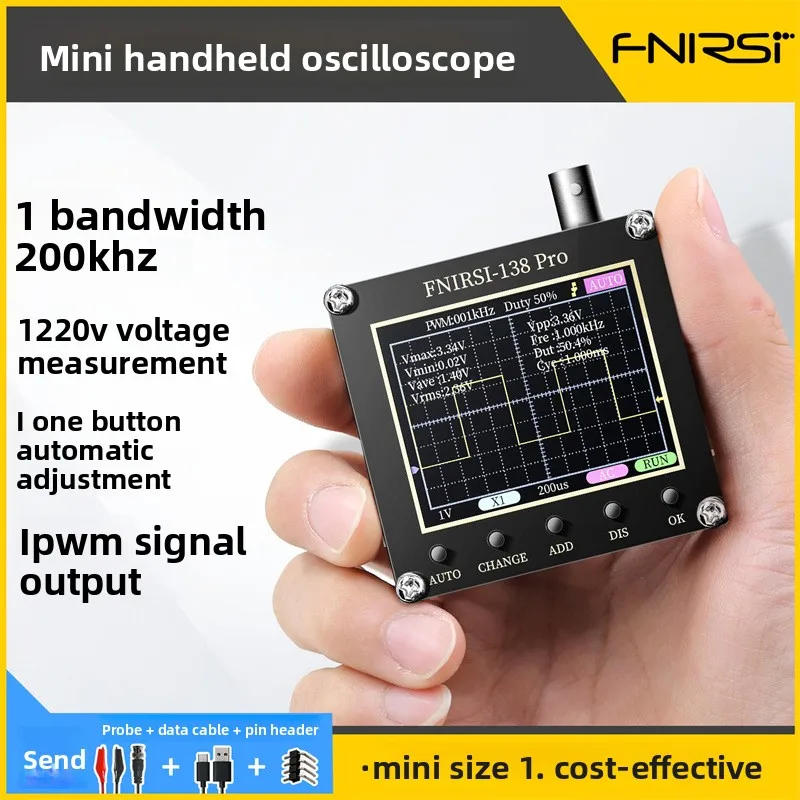 

-138PROHandheld Small Oscilloscope Portable Digital Oscilloscope Entry-Level Teaching and Maintenance
