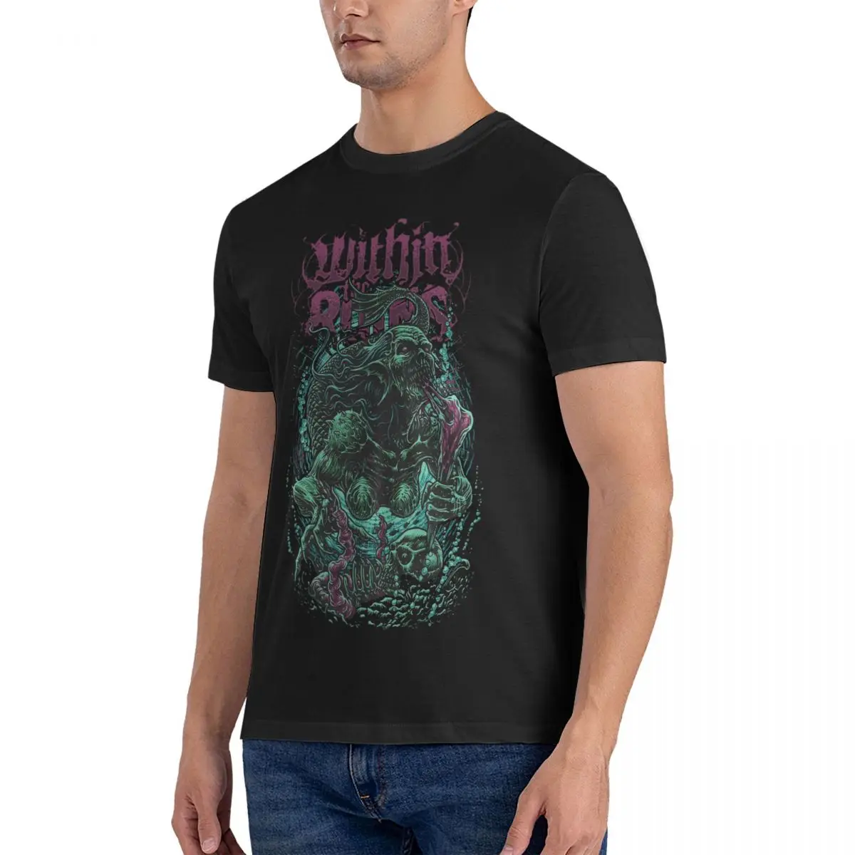 Novelty Within The Ruins T-Shirt Men O Neck Pure Cotton T Shirt Brutal Deathcore Short Sleeve Tees Original Tops