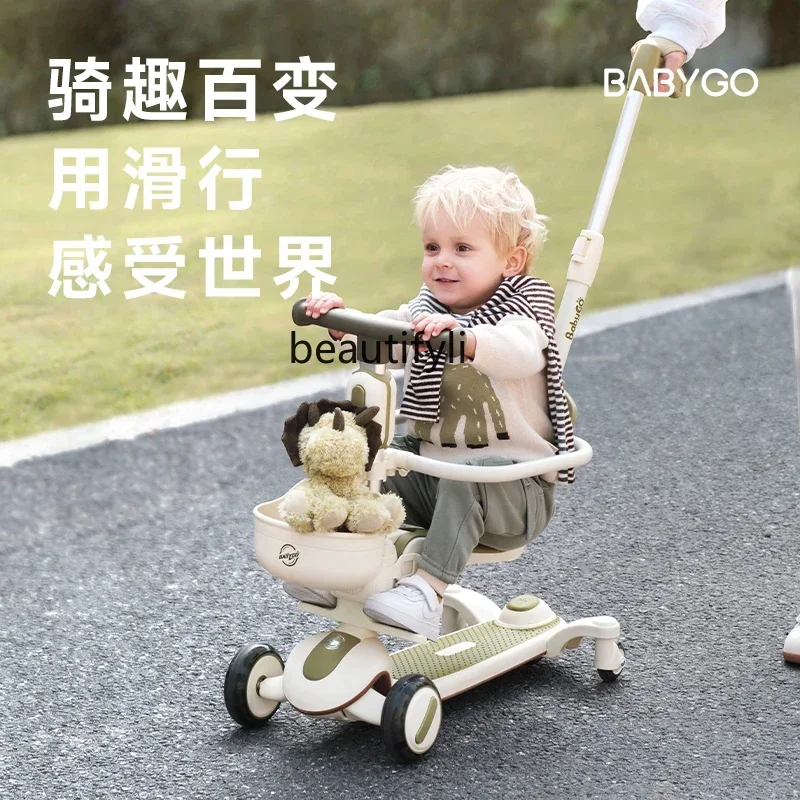 

Multifunctional children 1-3 years old baby scooter foldable balance car eight-in-one