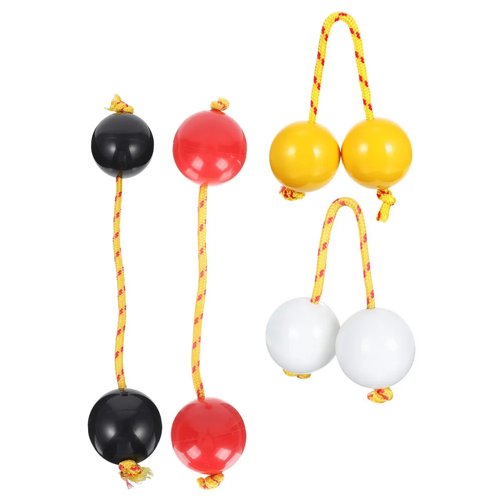 

4Pcs Rhythmic Shaker Ball Acoustic Hand Percussion Instrument Party Show African Kashaka Double Gourd Music Rattle
