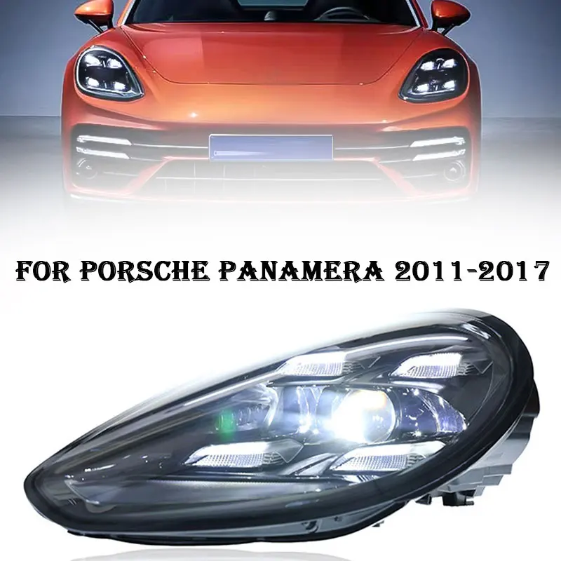 

Автомобильные фары для Porsche Panamera, фары 2010-2017 970.1 970.2, светодиодные лазерные матричные головные лампы, обновление 2024, стиль