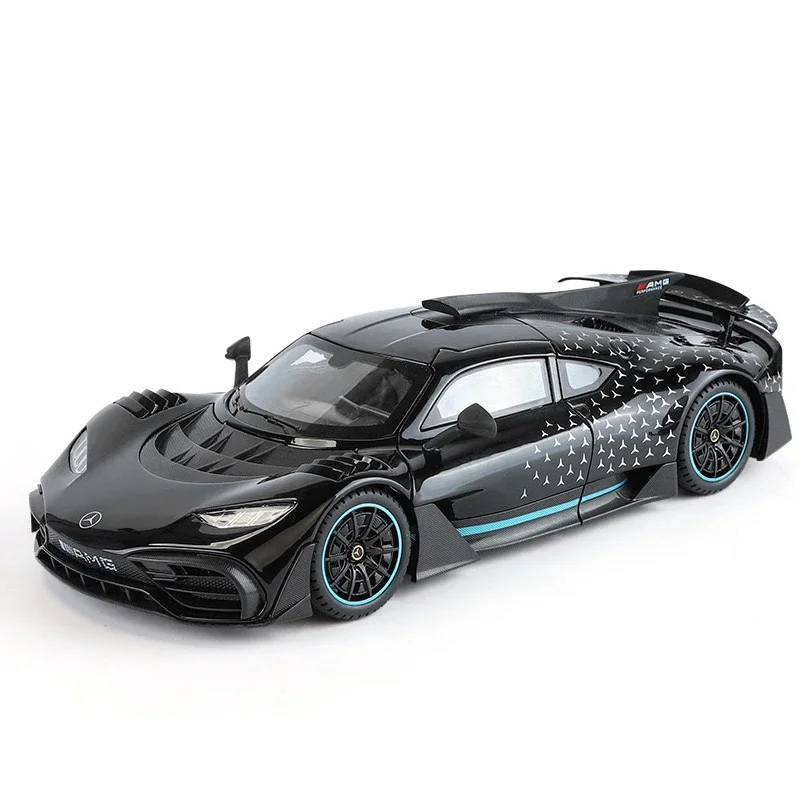 1:18 amg um carro de liga diecasts veículos de brinquedo metal modelo de carro de brinquedo som e luz coleção crianças brinquedo diecast 1/18