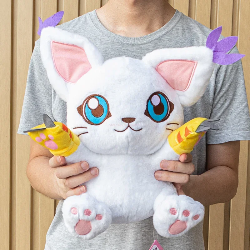 

Kawaii Digimon Adventure Anime Figure Plush Toy Patamon Tailmon Cartoon Stuffed Sitting Position Doll Soft Pillow Room Decor