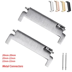 1 Pair Watchband Adapter Watch Strap Spring Bars 20mm-22mm 20mm-20mm 22mm-22mm Quick Release Pins Metal Connectors Accessories