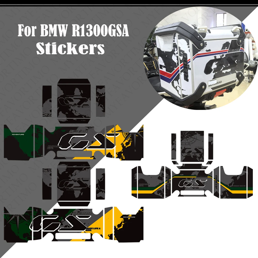 

Для BMW R1300GS R 1300 GS R1300 ADV GSA Adventure багажник багажник кофры алюминиевые боковые верхние чехлы наклейки 2025