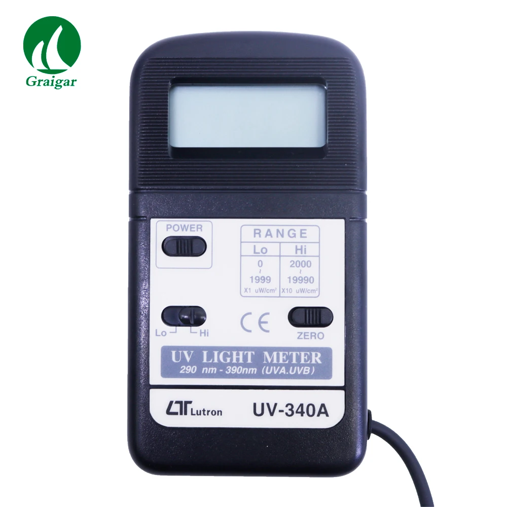 Lutron UV-340A Digital UV Light Meter UVA&UVB Ultra-violet Irradiation Tester