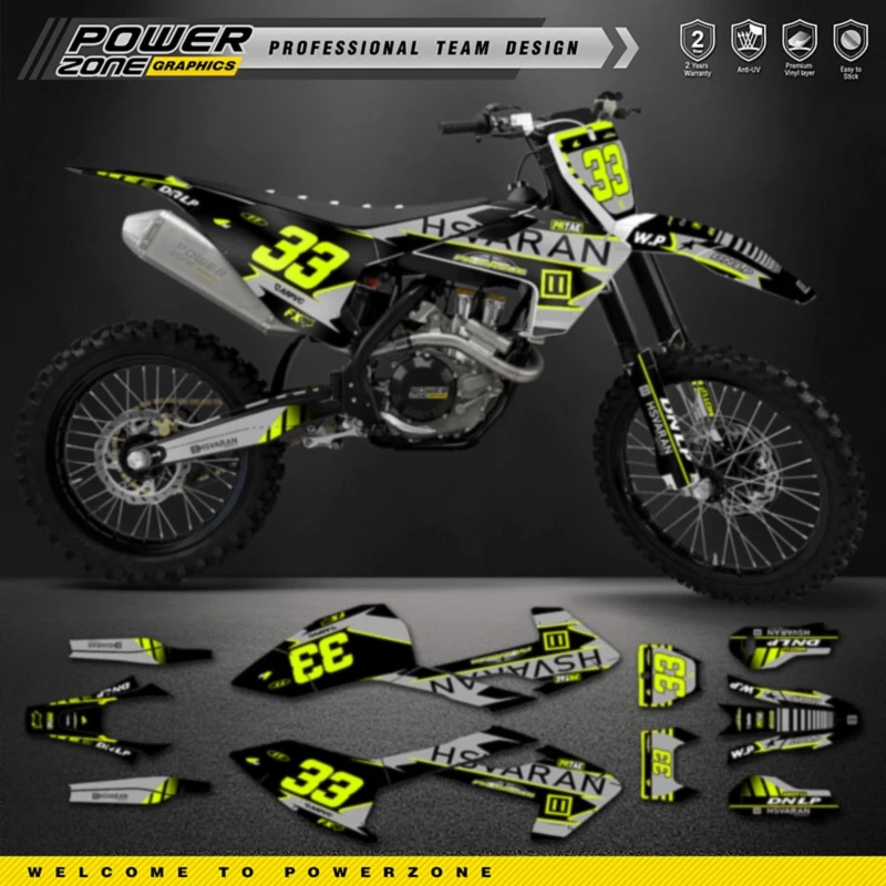 

PowerZone по индивидуальному заказу для Husqvarna TE FE 2017 2018 2019 TC FC TX FX FS 2016 2017 2018, графические фоны, наклейки 106