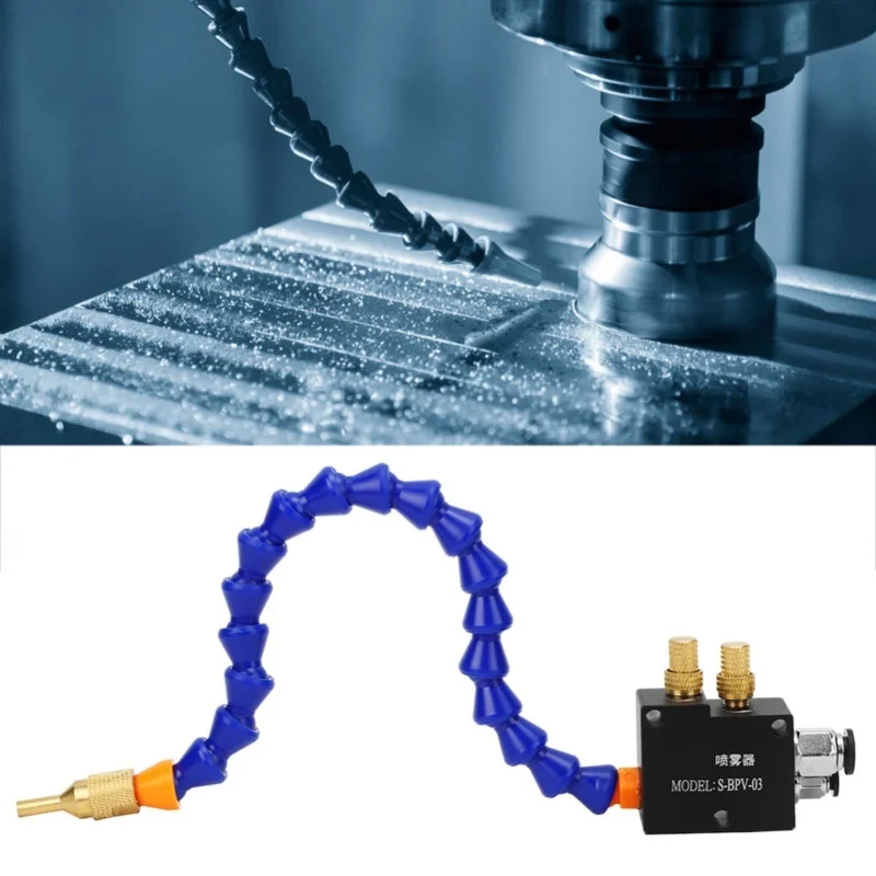 Coolant Lubricant Sprayer Spray System For CNC Lathe Milling Machine Kit Drill Engraving Tool