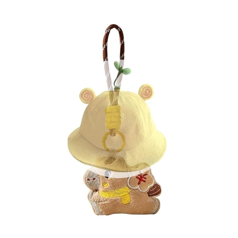 Porte-clés en peluche poney porte-bonheur, 1 pièce, pendentif pour sac à dos Kawaii, mascotte de l'année du cheval, accessoires de décoration, cadeau