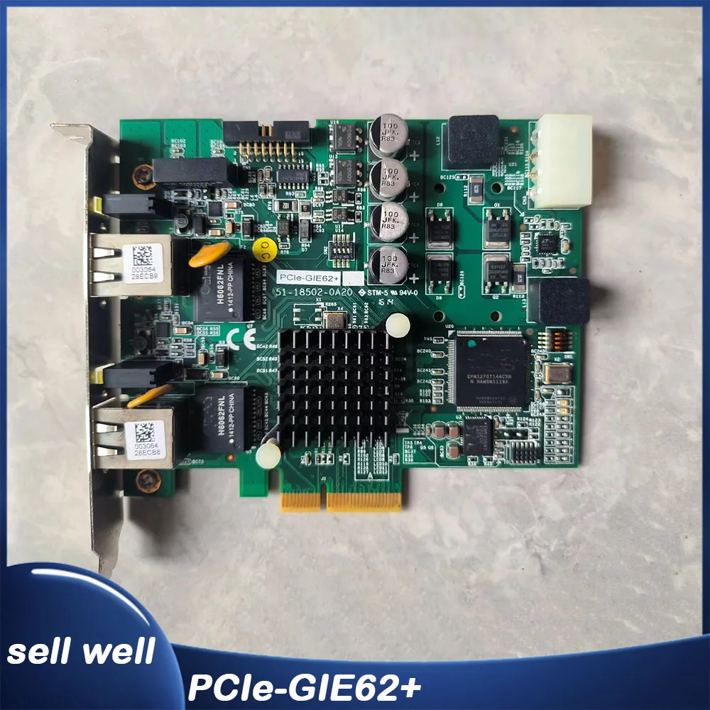 51-18502-0A20 PCIe-GIE62+ For ADLINK PCI-E PoE Industrial camera image capture card Dual-port card