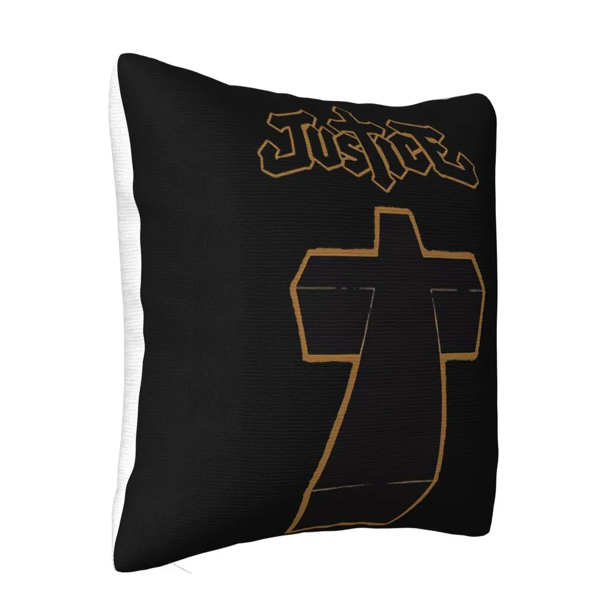 Justice Cross Album Cover Dtg White S 5Xl Normal Aesthetic Spring Graphic Letter Designs Basic Autumn Pillow Case