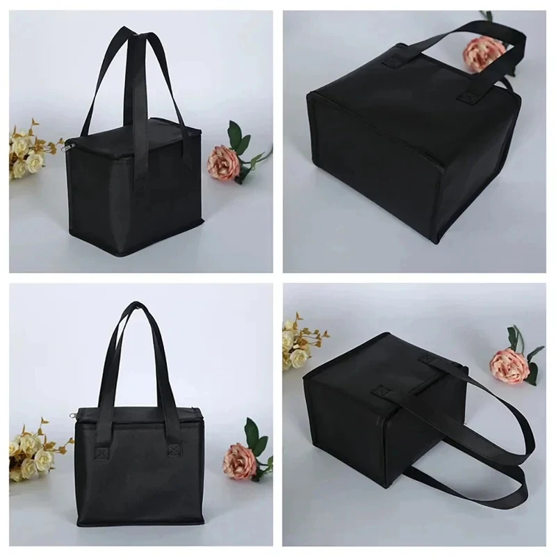 Portable Lunch Cooler Bag Folding Insulation Picnic Ice Pack Food Thermal Bag Drink Carrier Insulated Bags Beer Delivery Bag view 4
