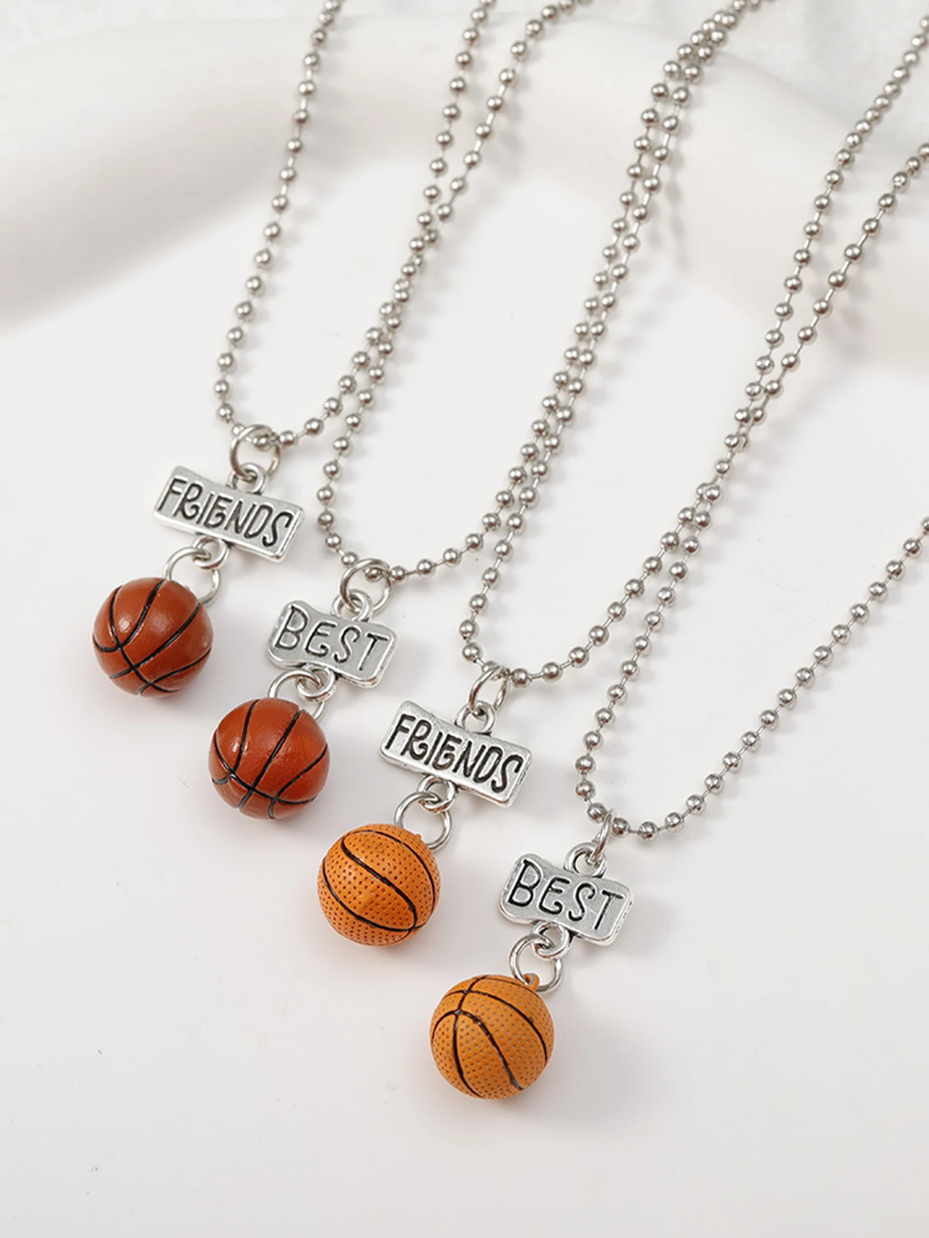 قلادة كرة السلة لأفضل صديق ، هدية لأفضل صديق ، زميل #5