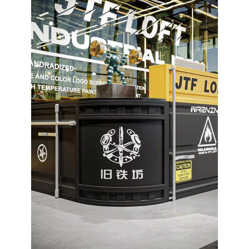 Factory Direct Commercial Grade Metal Workstation Heat Resistant Surface Customizable Height Bakery Food Court Bar Counter