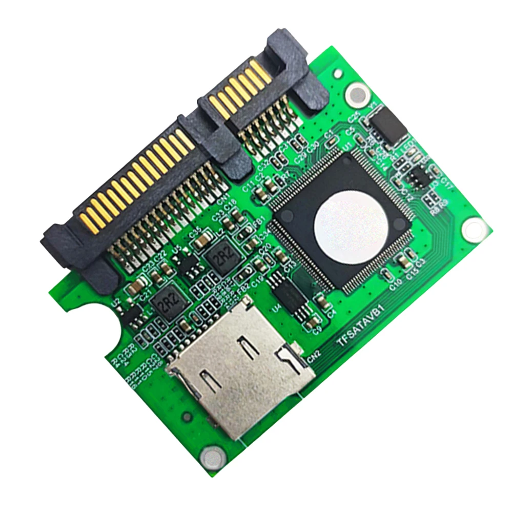 Adaptador TF a Sata Tarjeta de memoria de transmisión rápida a tarjeta convertidora Sata para PC Computadora portátil