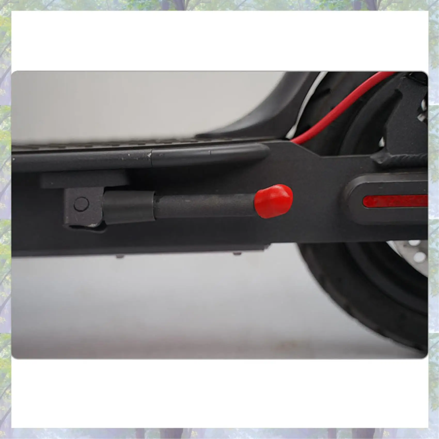 4-delige voetsteunhoes siliconen hoes voor Ninebot Es2 Es4 Millet Xiaomi M365 / M365 Pro elektrische scooter, rood