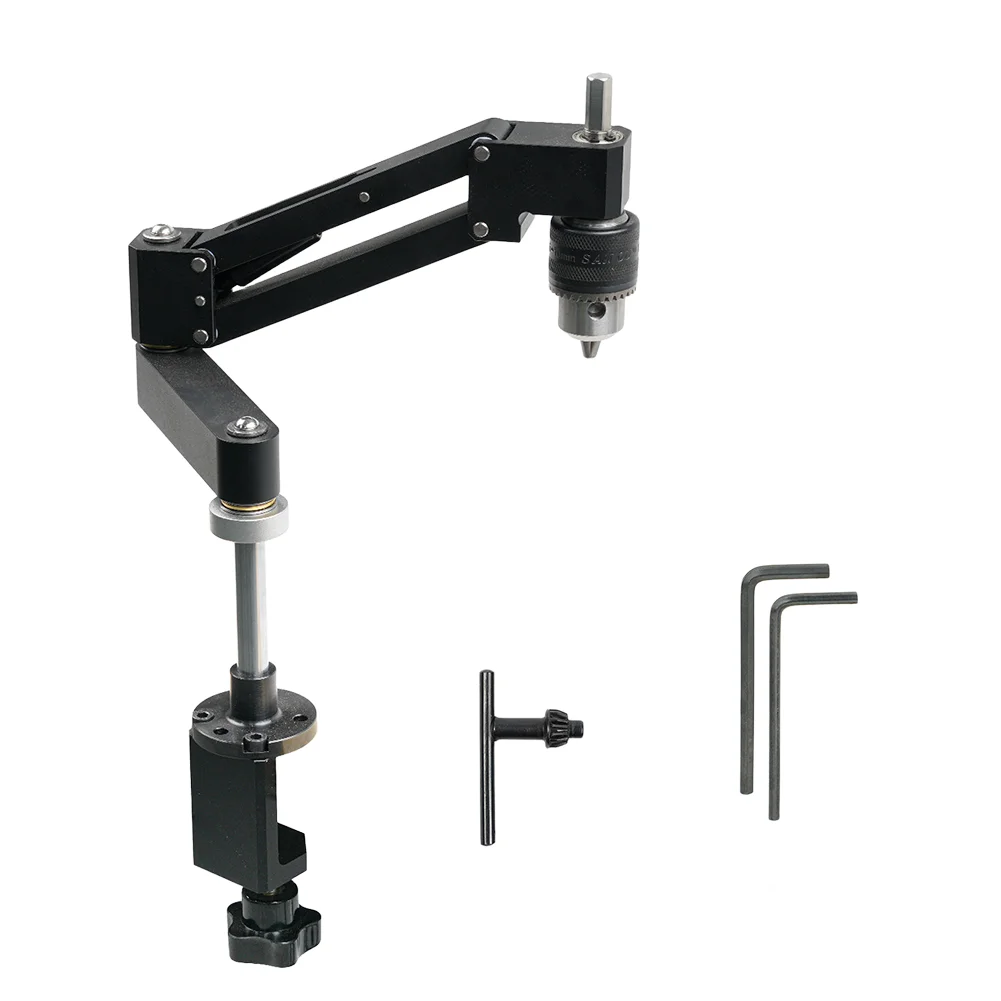 CNC Aluminum Alloy Tapping Cantilever Bracket For Hand Drill Horizontal Vertical For Multi Angle Adjustment Tool 1.5-10mm Chuck