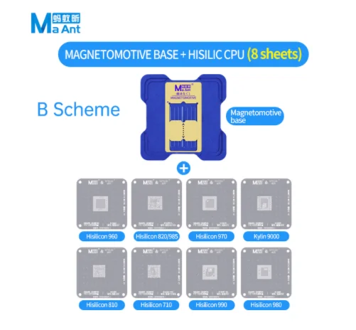 Maant reballing larform cpu set a8 a15 magnetic dynamic tin planting platform For HiSilicon Qualcomm and A8-A15 series