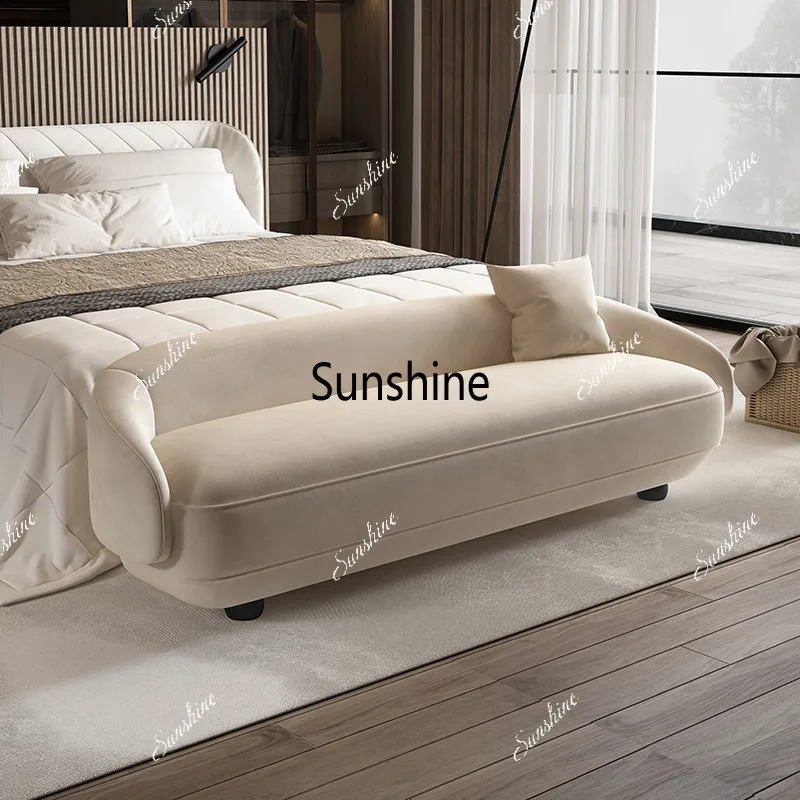 Italian style bedside stool household bedroom small sofa room bedside sofa