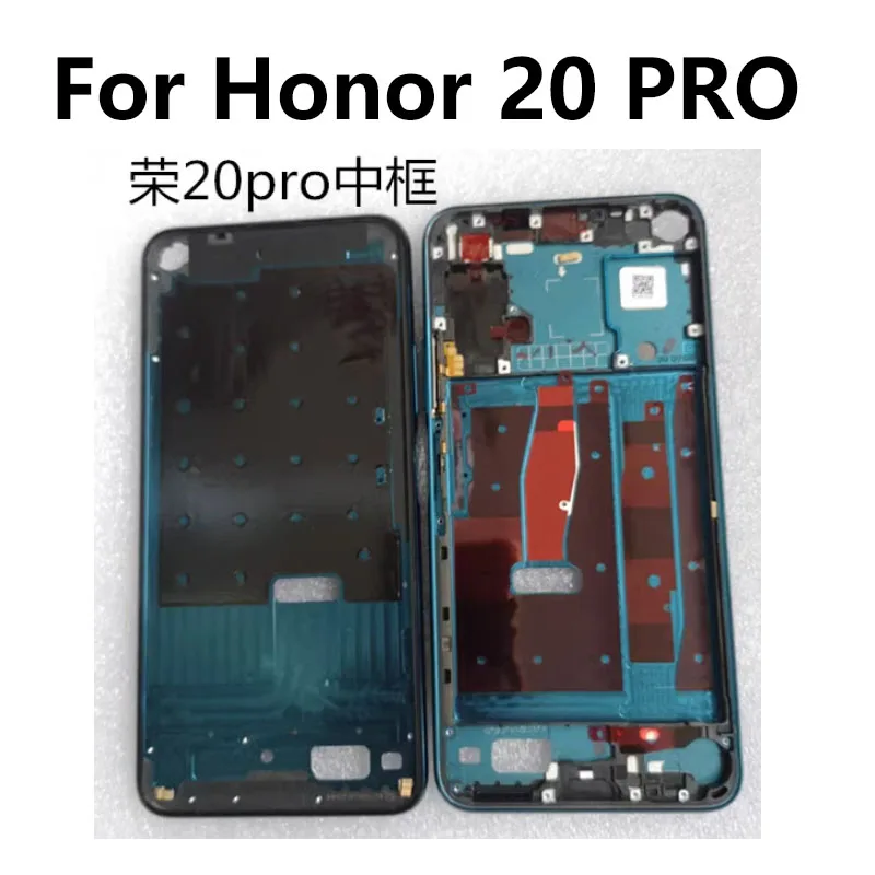 For Huawei Honor 20 PRO Middle Frame Front Bezel Housing Lcd Supporting Holder Rear Plate Chassis Replacement