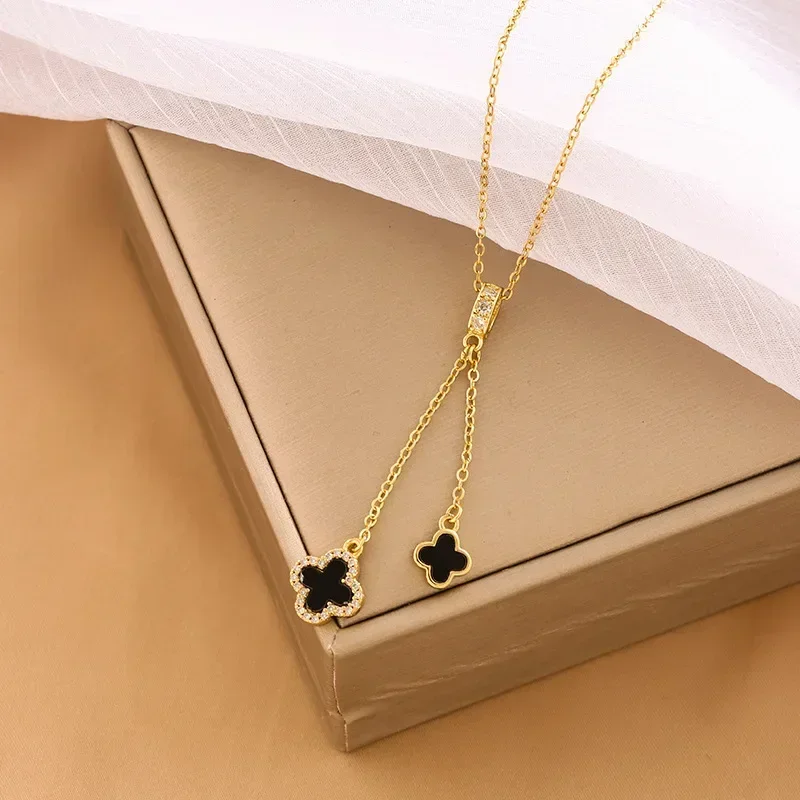 Стильное и элегантное ожерелье из листовой травы, женский кулон с бахромой, подвеска на ключицу, ожерелье-цепочка