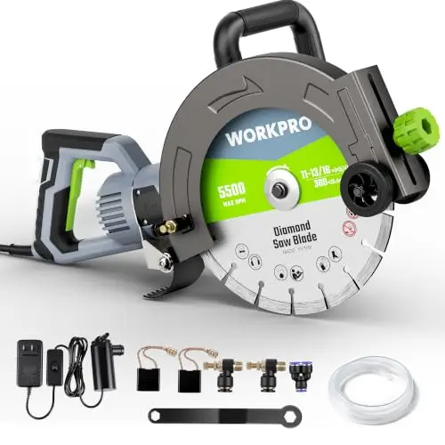 12 Inch Concrete Saw with Water Cutting, 4-1/2
