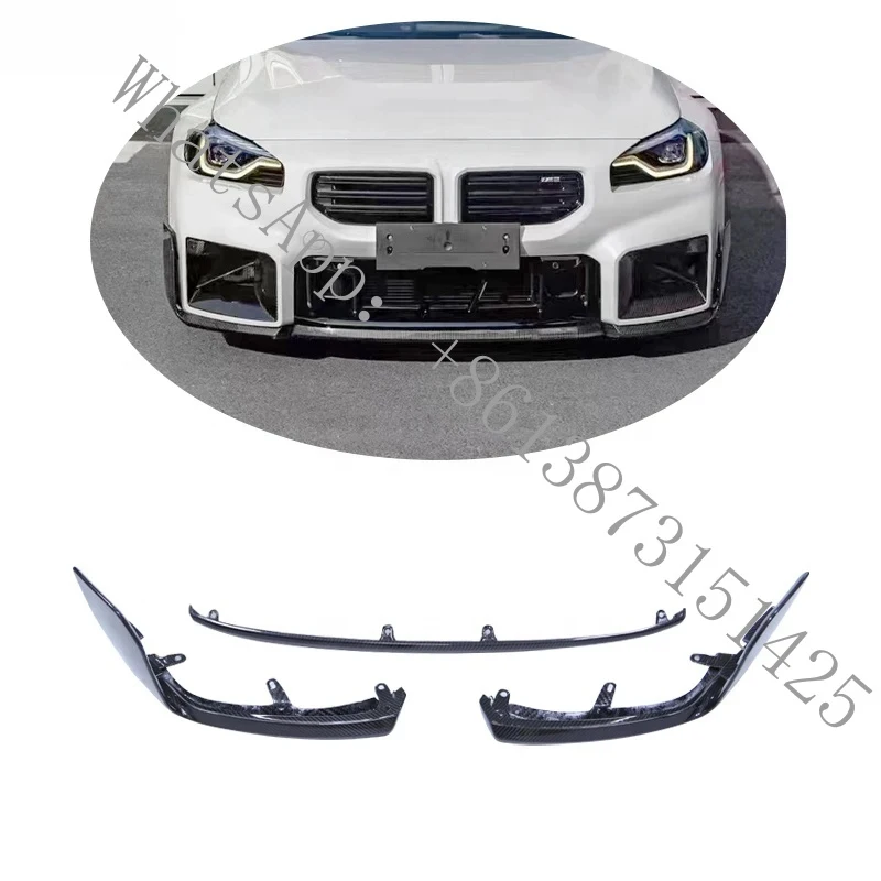 

Suitable Dry Carbon Fiber MP Style Front Bumper Lip G87 M2 M240i 2022+