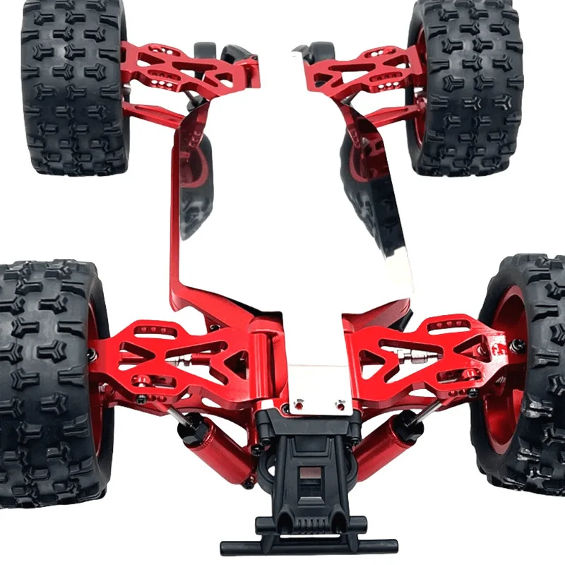 SCY JJRC RC Car 304 Stainless Steel Mirror Finish Chassis Armor For 16101 16102 16103 Pro Remote Control Racing Car 235x93mm