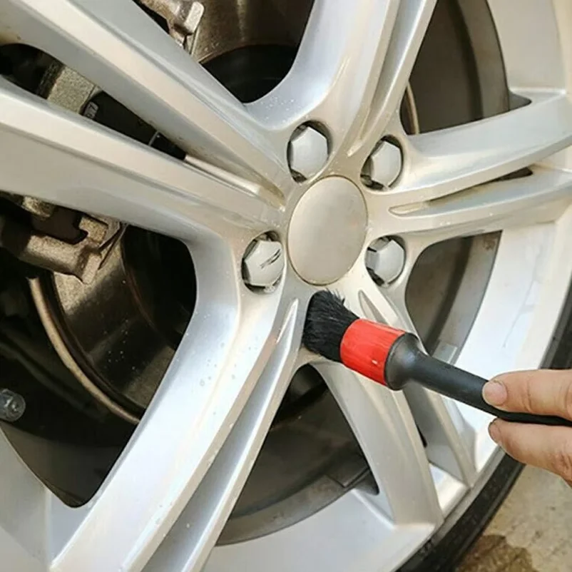 5pcs/set Car Detailing Brushes, Soft Bristle Cleaning Tool for Interior, Exterior & Crevice Cleaning