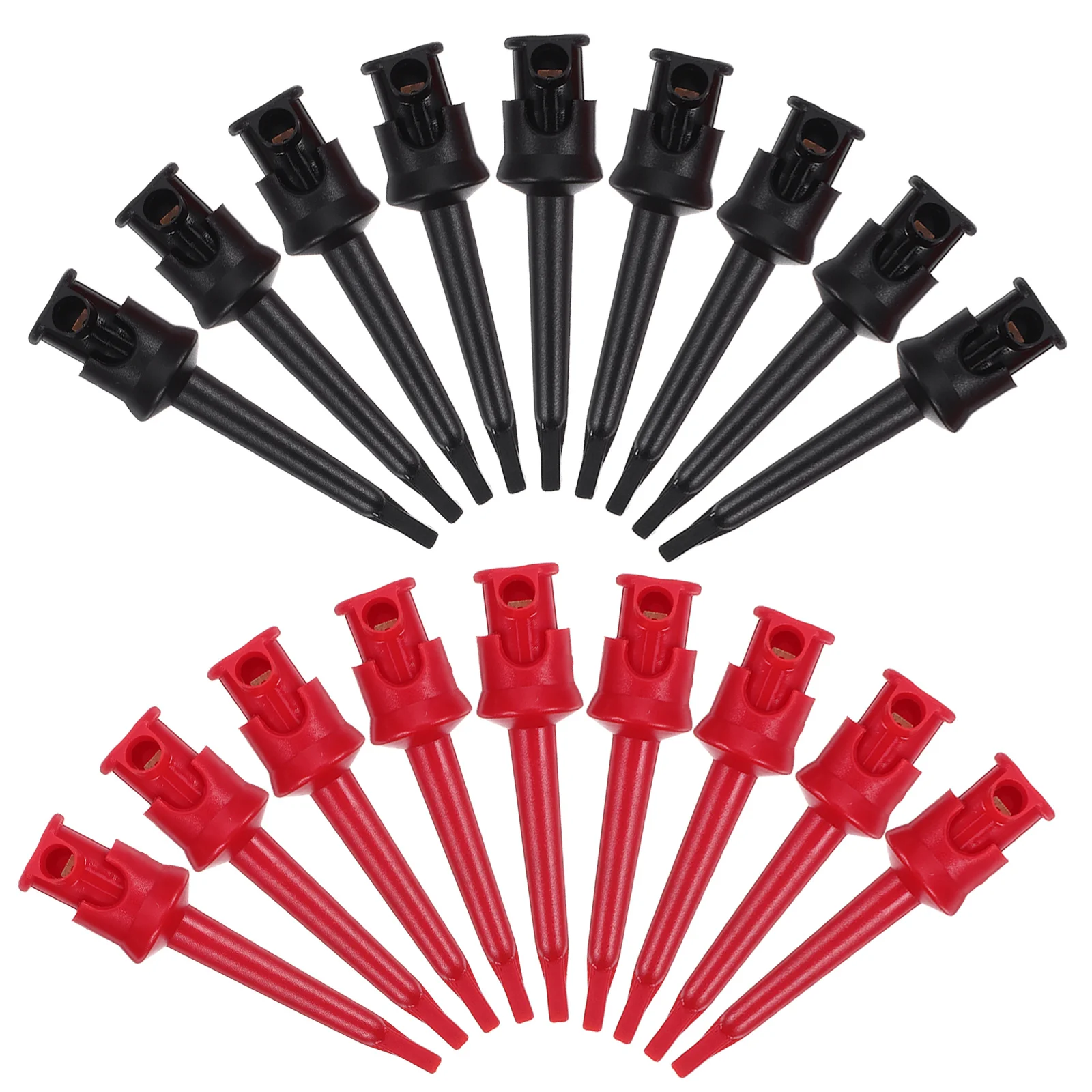 

20pcs Full Copper Hook Clips Multimeter Test Leads Kit For Electronic Component Testing Breadboard Spring Hook Clip Electrical