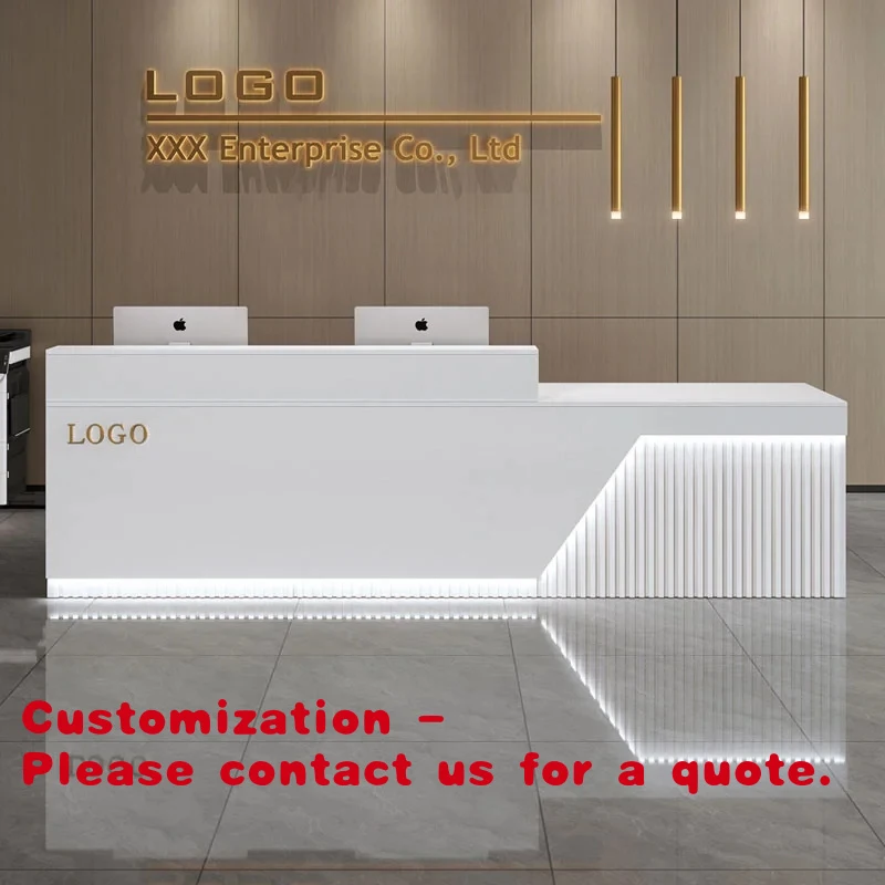 

Customize.Restaurant Coffee Bar Counter Company Reception Desk Beauty Salon & Shopping Mall Kiosk Cashier Checkout Shop Counter