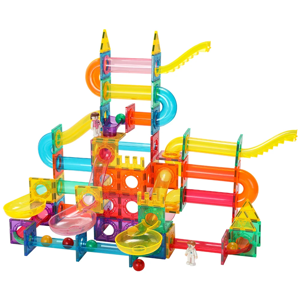 

CPC Marble Run Compact Set Construction Building Blocks Toys STEM Learning Toy Educational Building Block Toy,Magnetic Block
