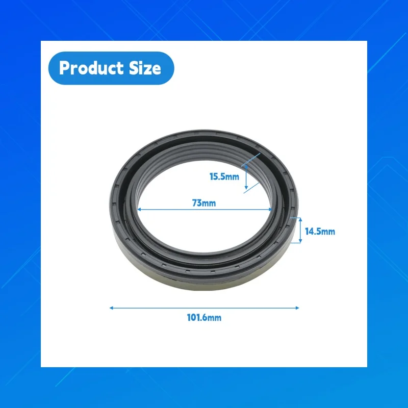 

Size:73x101.6x14.5/15.5mm,DMHUI high-quality NBR tractor oil seals,applicable to Corteco 12018598B. Claas 850. Dena 7700601001