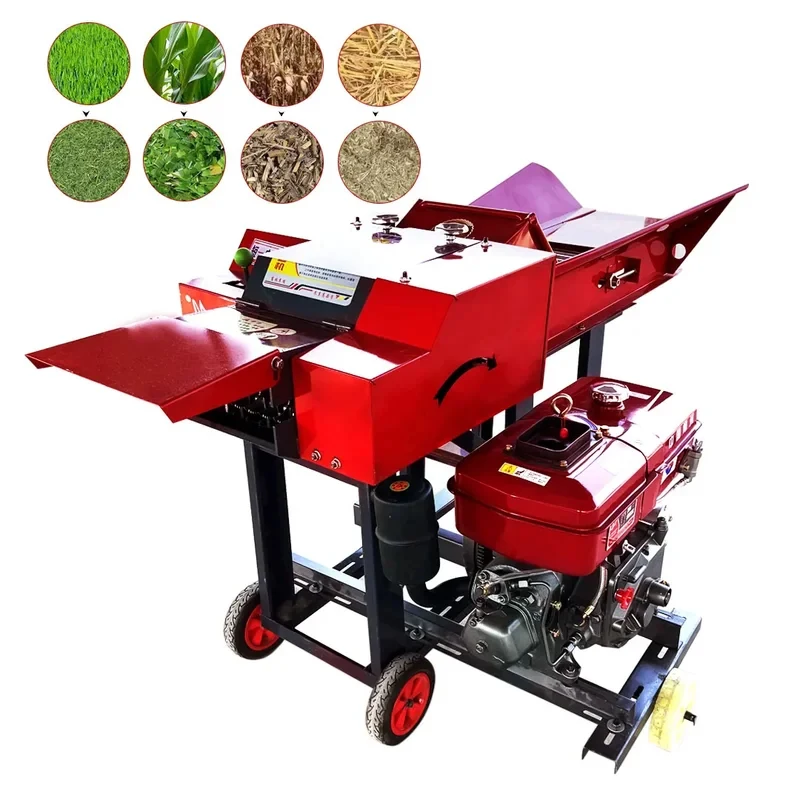 Wholale China Chopper Silage Straw Crusher Grass Small Feed Chaff Cutter hine