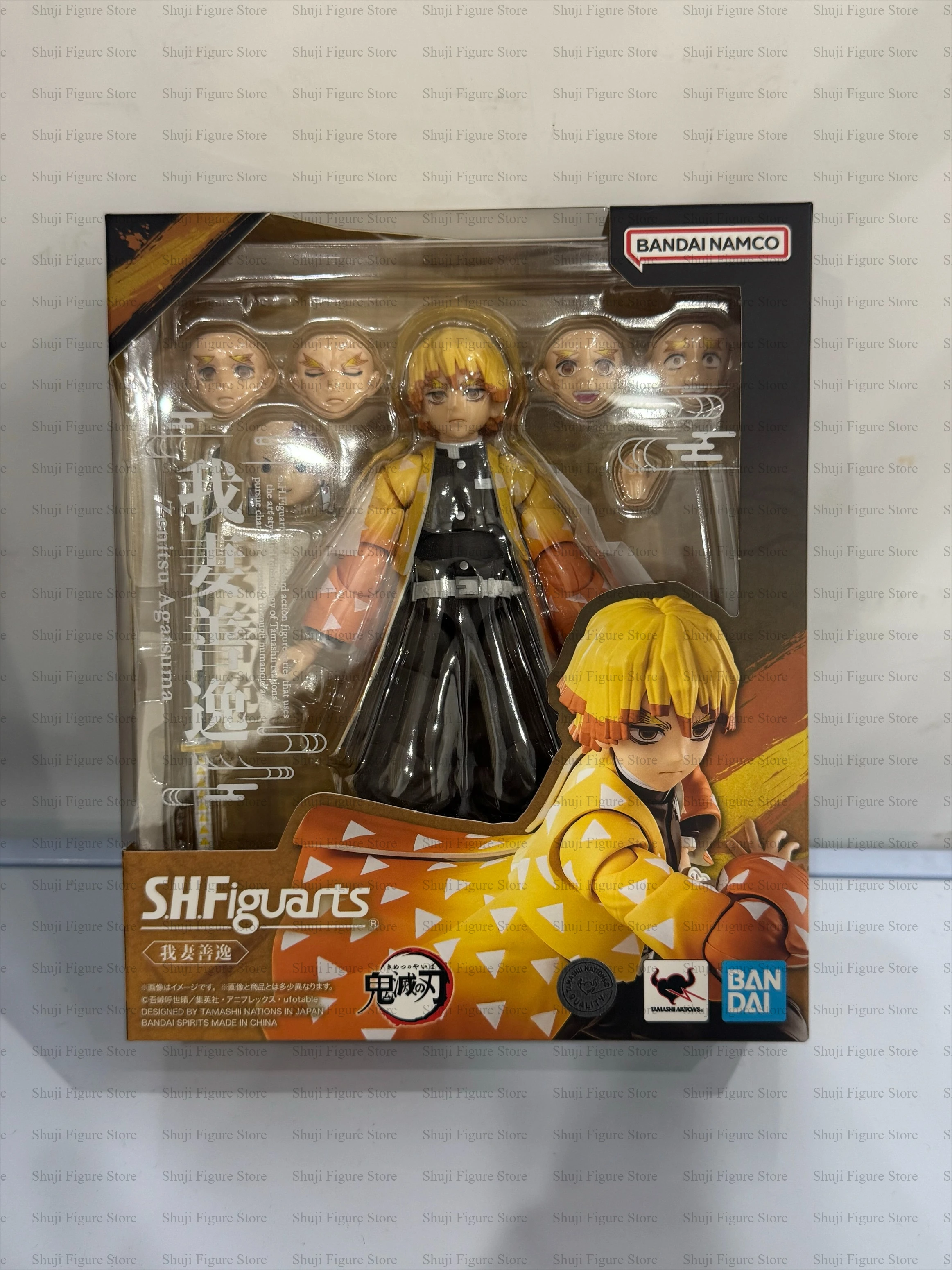 Bandai SHF Demon Slayer Action Figure Set Anime Collectible Figures Tomioka Tanjirou Zenitsu Nezuko Akaza Agatsuma R