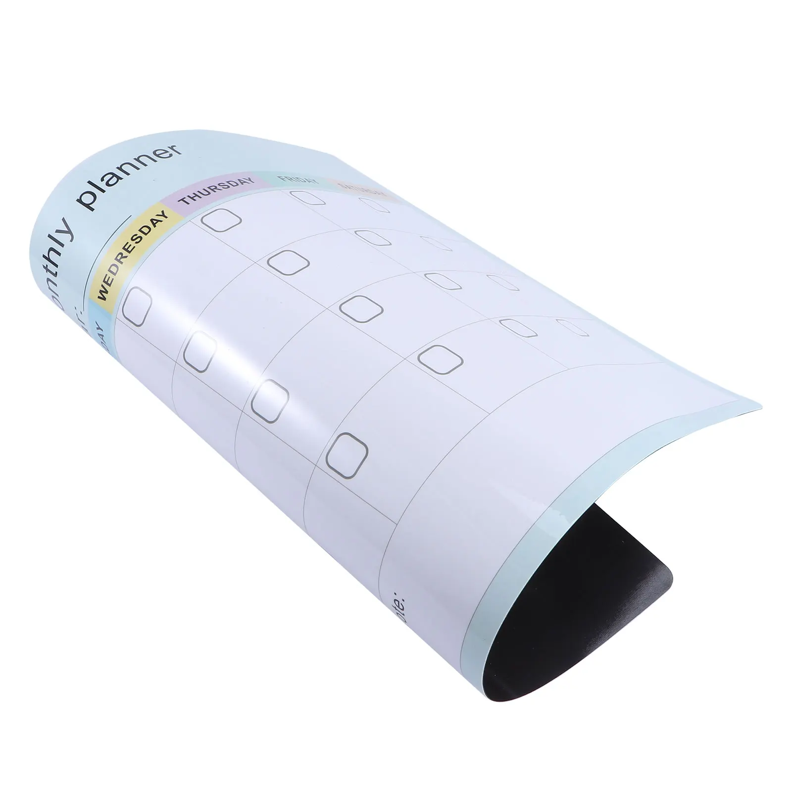 

1pc Magnetic Monthly Plan Board High Grade Surface Plastic Child Fridge Schedule Notepads Dry Erase Refrigerator Magnet Calendar
