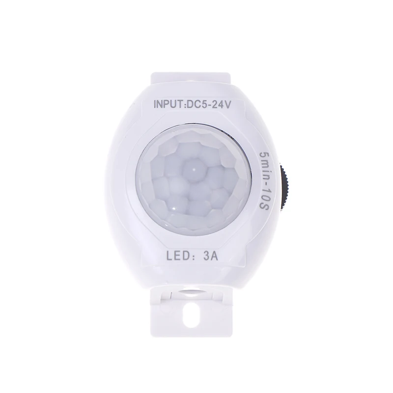 Motion Sensor Switch DC 5V-24V 3A Activated Timer Automatic Movement Detector ON OFF LED Strip Light PIR Motion Sensor Switch