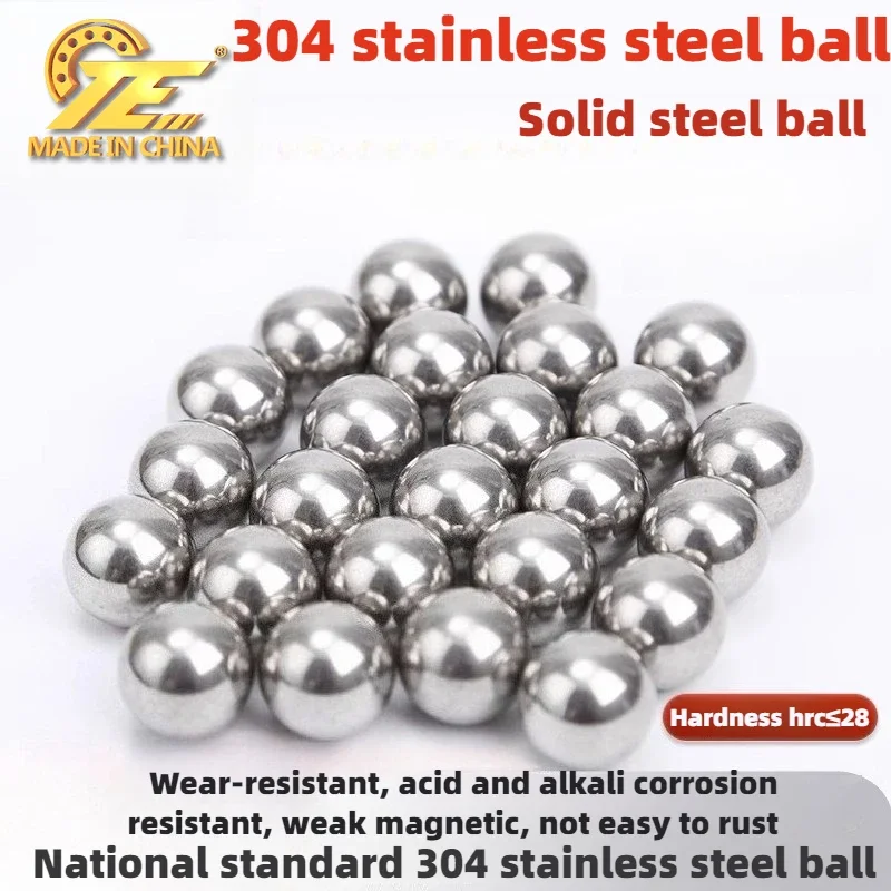 China TE Pure 304 Stainless Steel Ball Precision Ball Solid Steel Spherical Round Wave Ball 2 3 4 5 6 7 8 mm