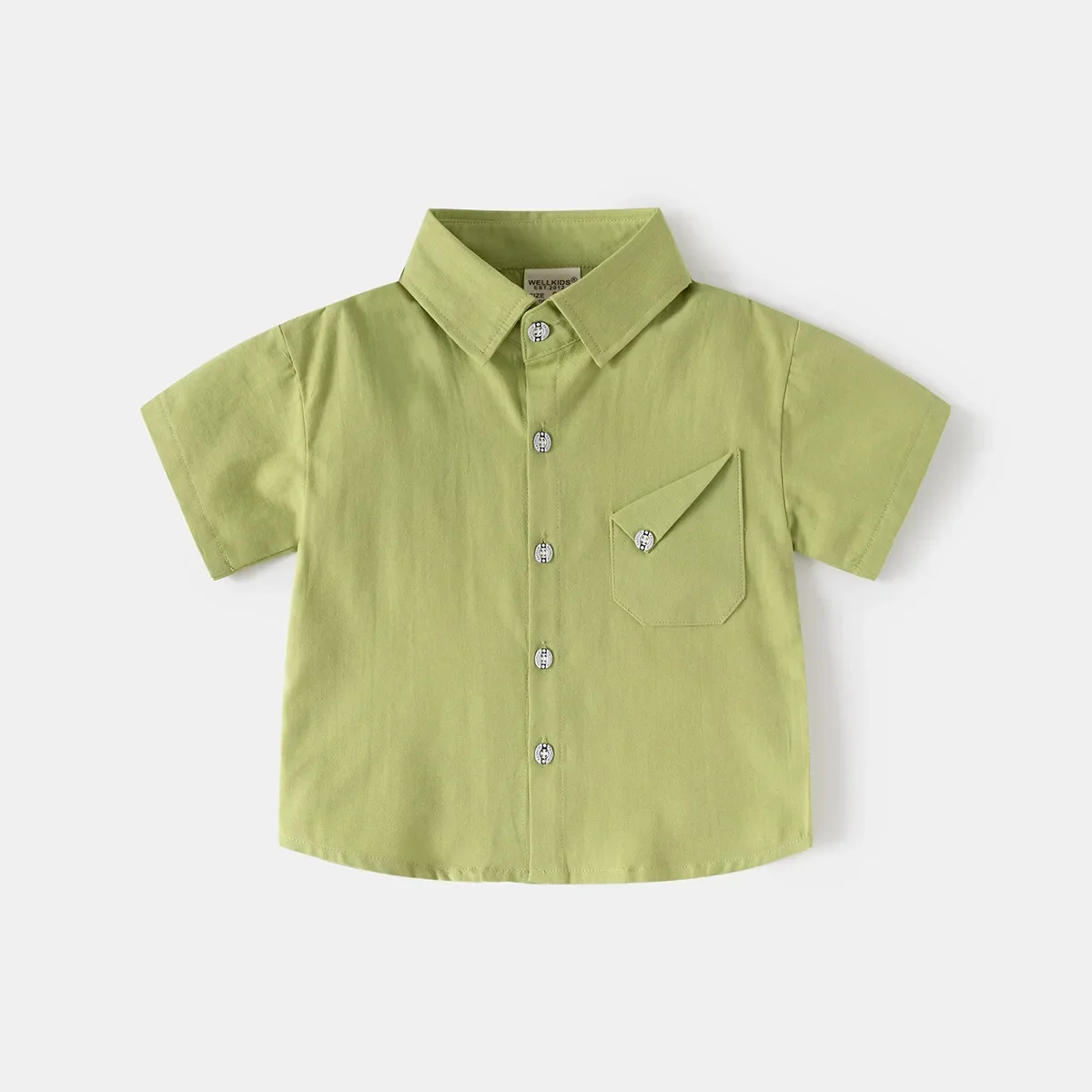 2026 Sommer-T-Shirt mit Taschendetail für Jungen (2-6 Jahre) – Kurzarmhemd aus Baumwolle im koreanischen Stil, weich, atmungsaktiv, für den Alltag