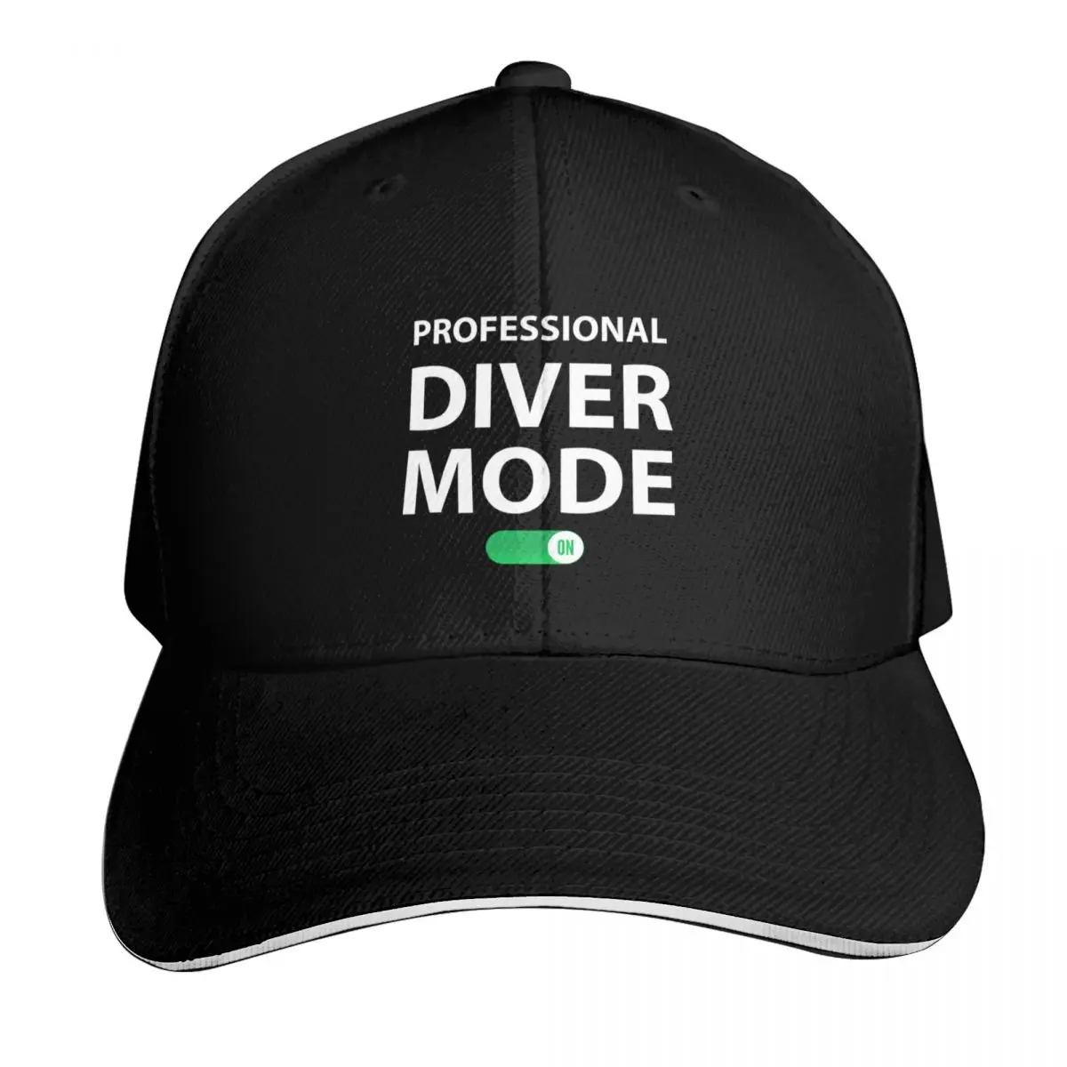 Professional Diver Mode on Funny Professional Diver Baseball Cap Men Women Casual Summer Sport Sun Cap