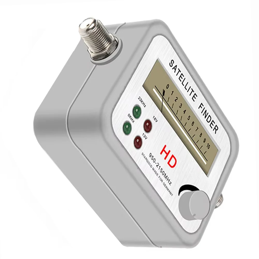 Buscador de satélite de alta definición para TV, instrumento de señal Digital, frecuencia de entrada de 950MHz-2150MHz, estrella luminosa indicadora interna de 22Khz