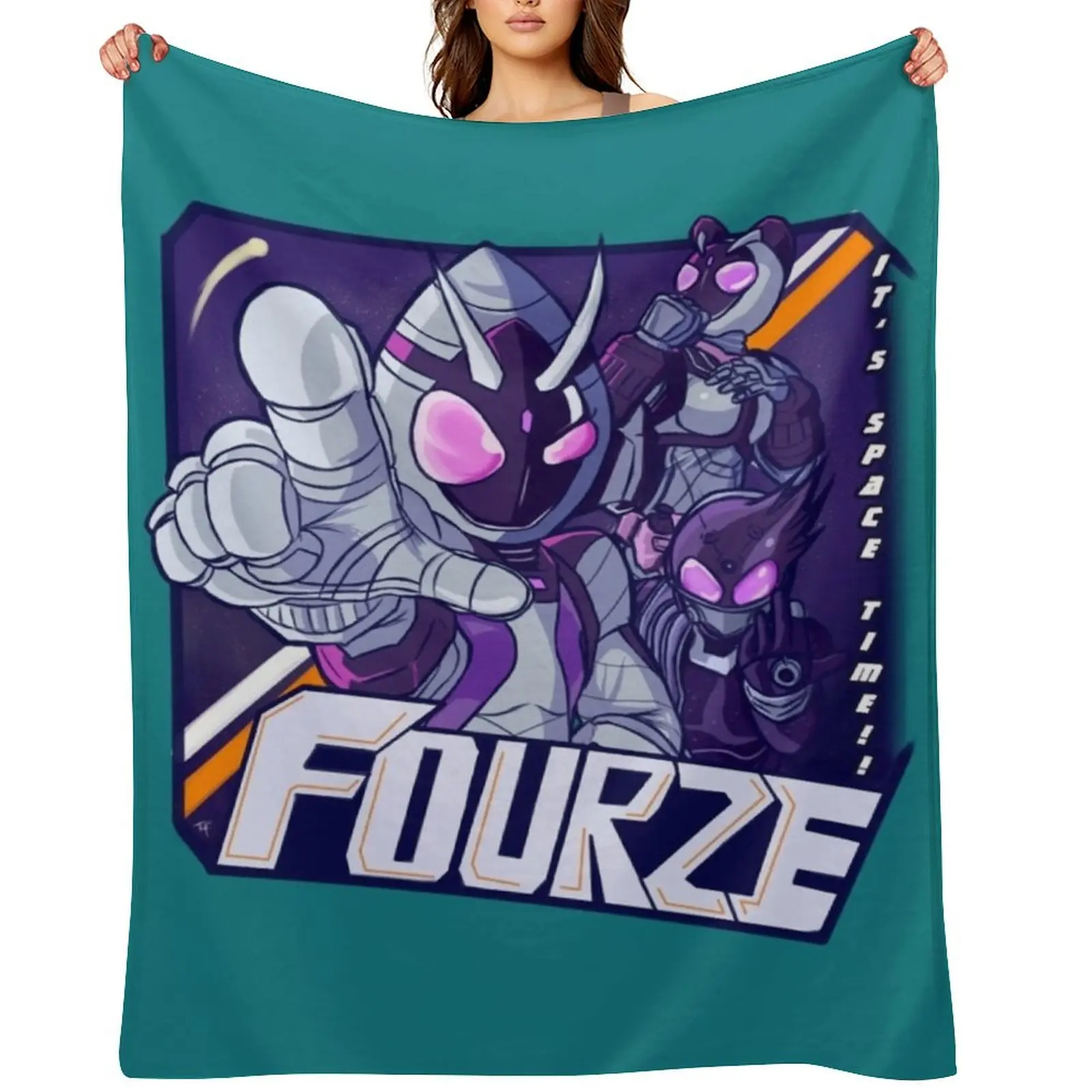 

Grab onto Space ! ! [ Kamen Rider Fourze ] Throw Blanket Soft Plush Plaid Furrys Weighted Designers Blankets